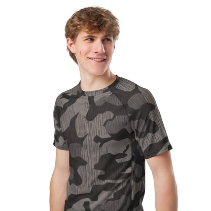 German Black Forest Splinter CAMO Mens Short-Sleeve Rash Guard