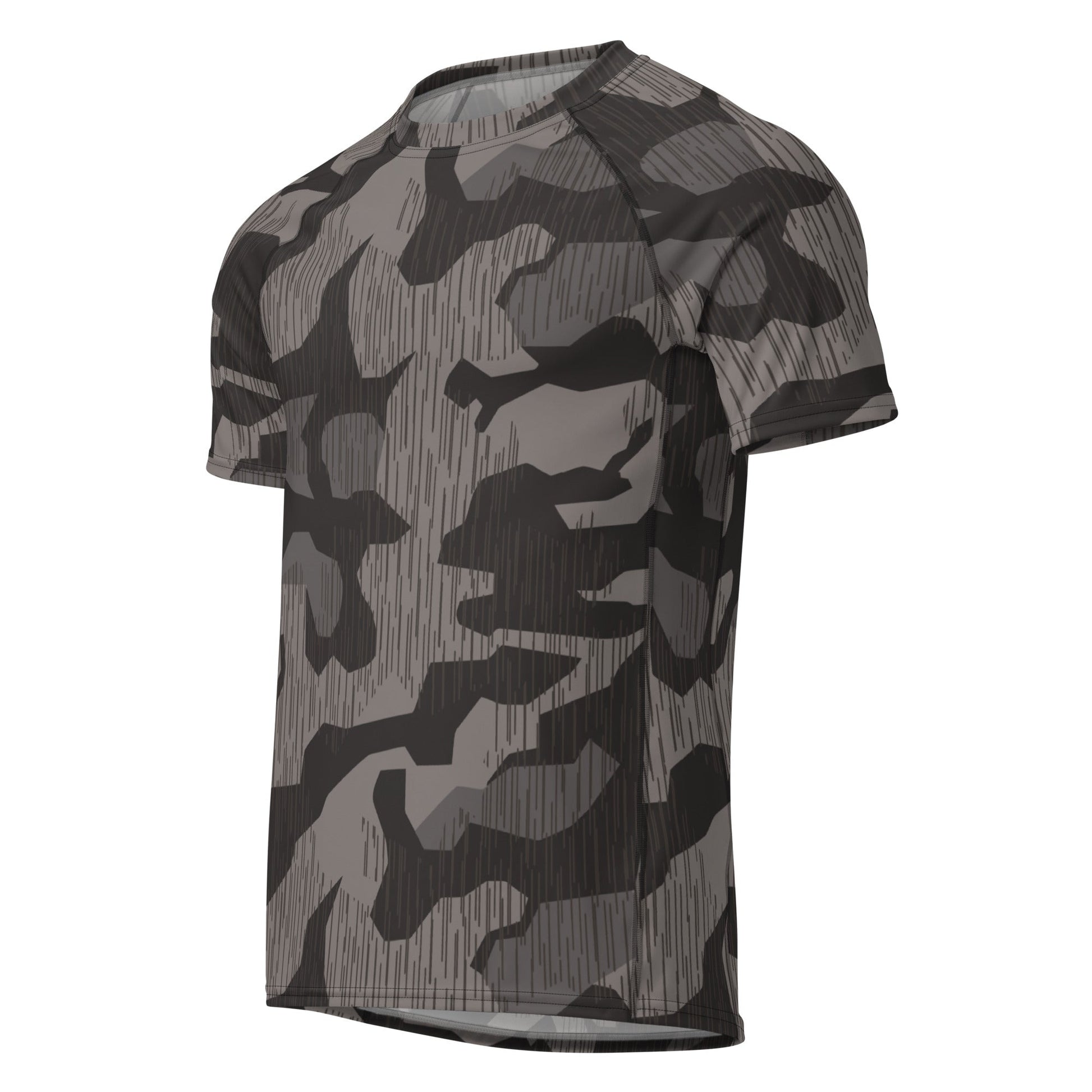 German Black Forest Splinter CAMO Mens Short-Sleeve Rash Guard
