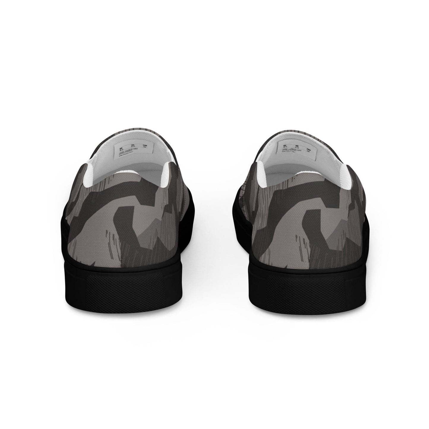 German Black Forest Splinter CAMO Mens Slip-On Canvas Shoes
