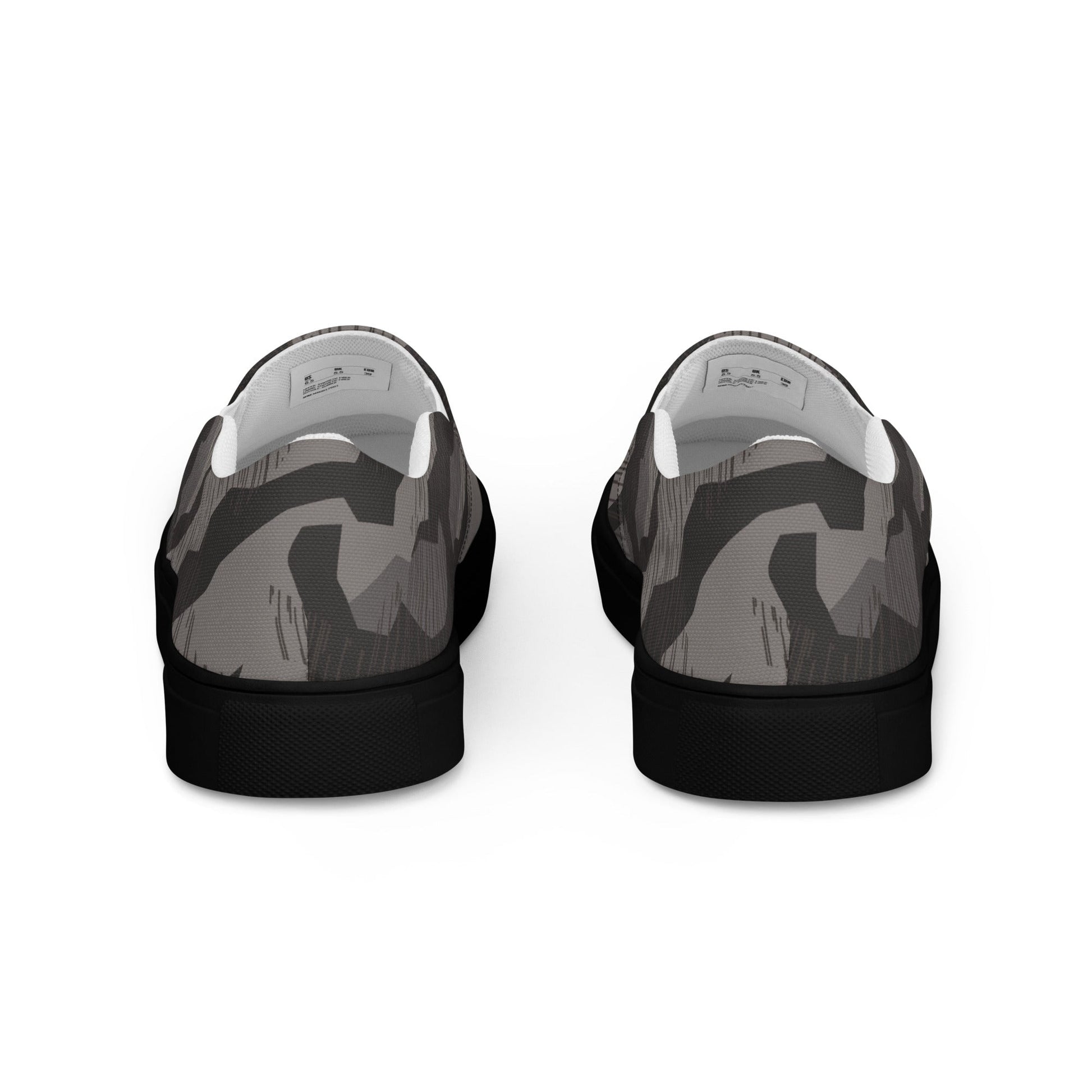 German Black Forest Splinter CAMO Mens Slip-On Canvas Shoes