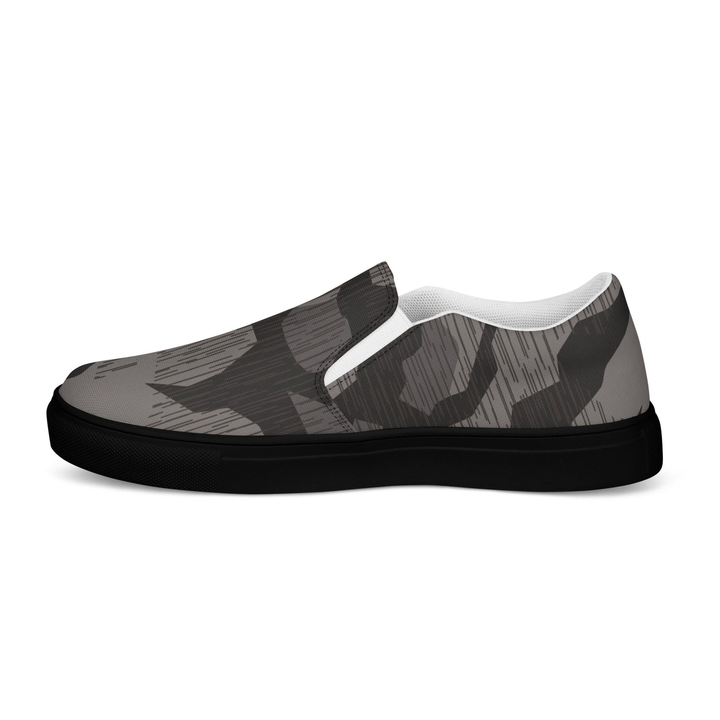 German Black Forest Splinter CAMO Mens Slip-On Canvas Shoes