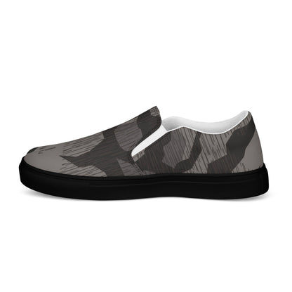 German Black Forest Splinter CAMO Mens Slip-On Canvas Shoes