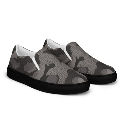 German Black Forest Splinter CAMO Mens Slip-On Canvas Shoes