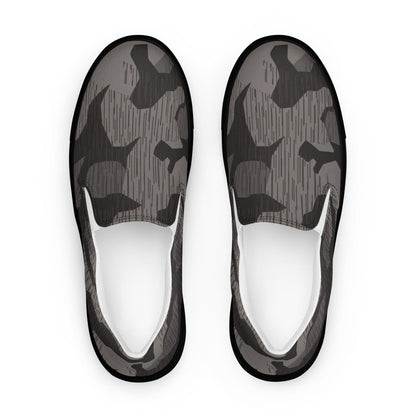 German Black Forest Splinter CAMO Mens Slip-On Canvas Shoes