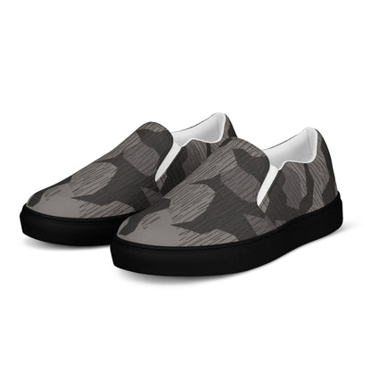 German Black Forest Splinter CAMO Mens Slip-On Canvas Shoes