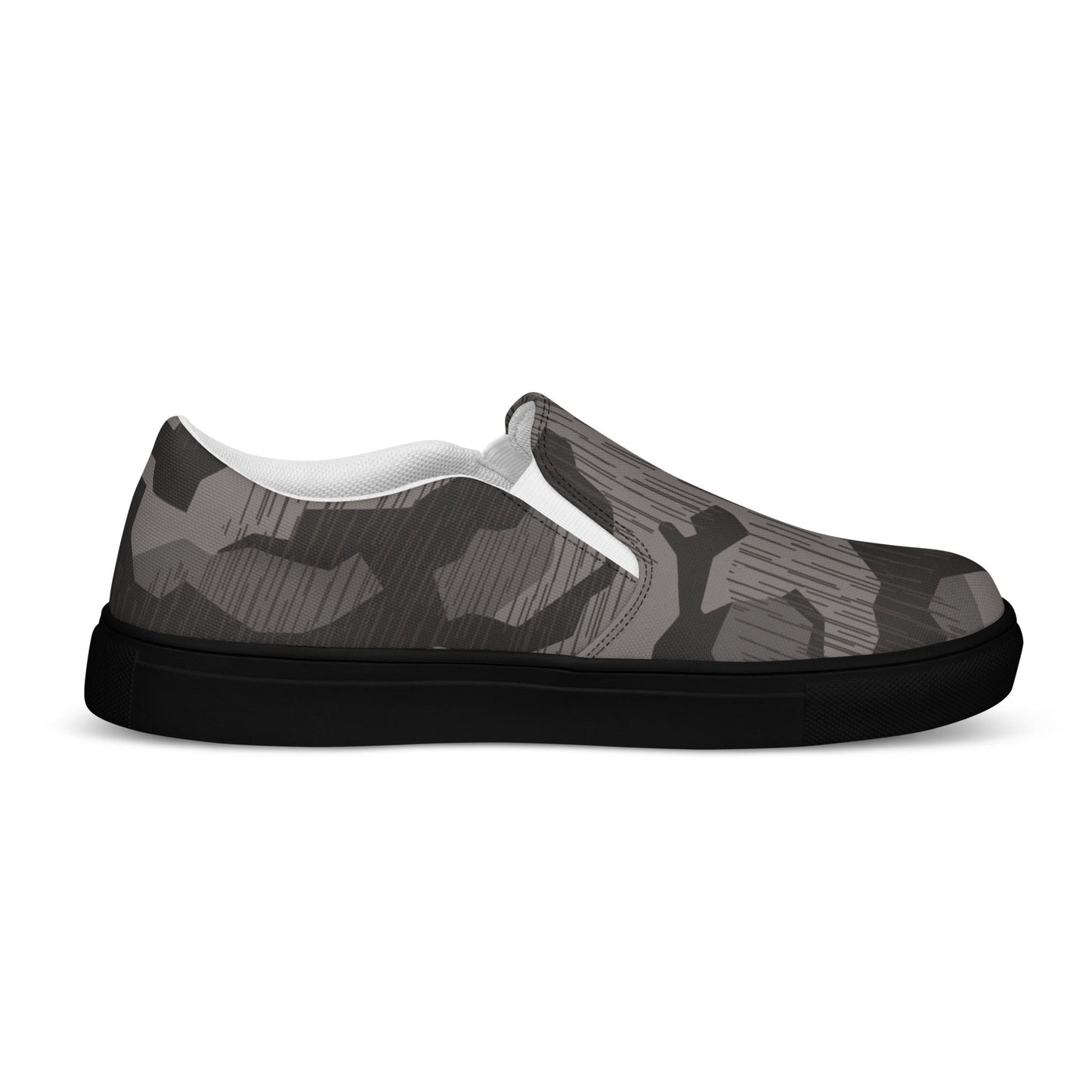 German Black Forest Splinter CAMO Mens Slip-On Canvas Shoes