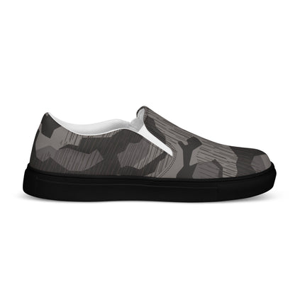 German Black Forest Splinter CAMO Mens Slip-On Canvas Shoes