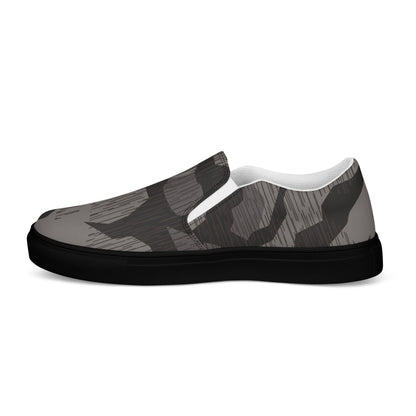 German Black Forest Splinter CAMO Mens Slip-On Canvas Shoes