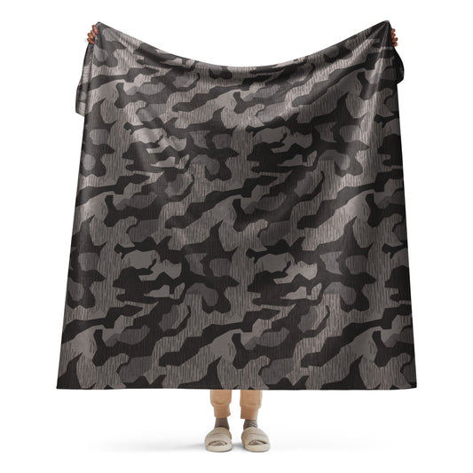 German Black Forest Splinter CAMO Sherpa Blanket - 60″×80″