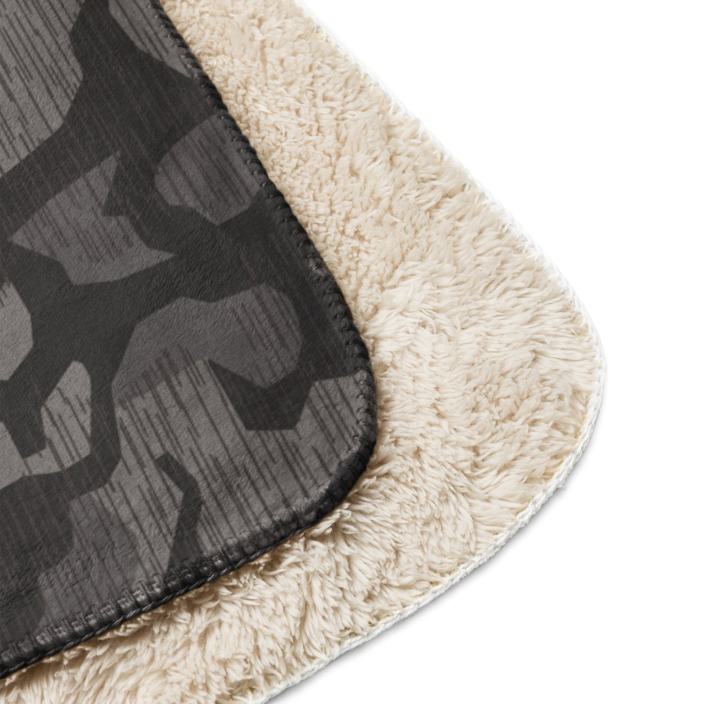 German Black Forest Splinter CAMO Sherpa Blanket