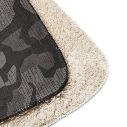 German Black Forest Splinter CAMO Sherpa Blanket
