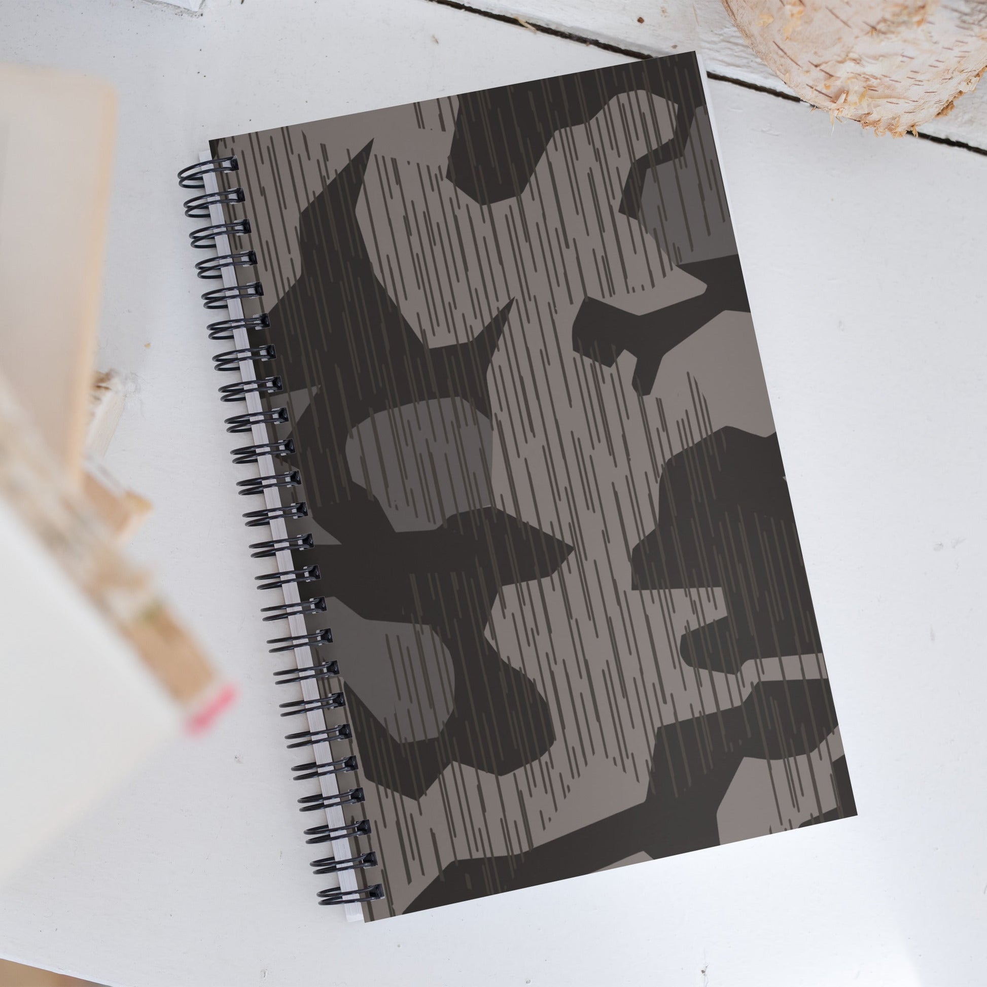 German Black Forest Splinter CAMO Spiral Notebook