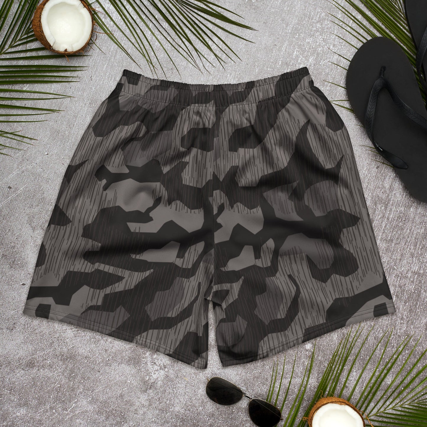 German Black Forest Splinter CAMO Unisex Athletic Long Shorts