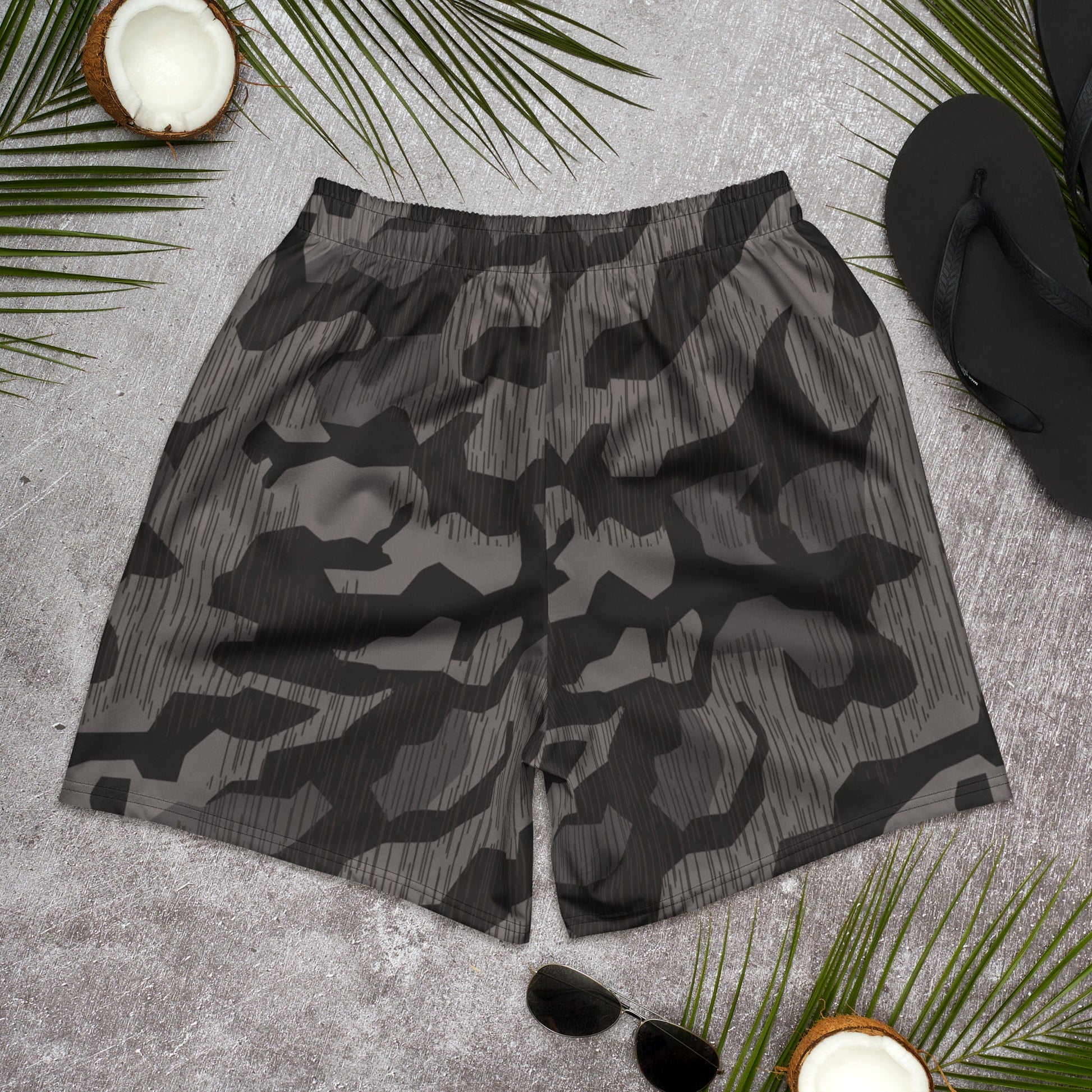 German Black Forest Splinter CAMO Unisex Athletic Long Shorts