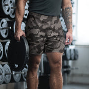 Splinter Black Forest CAMO Unisex Athletic Long Shorts - 2XS