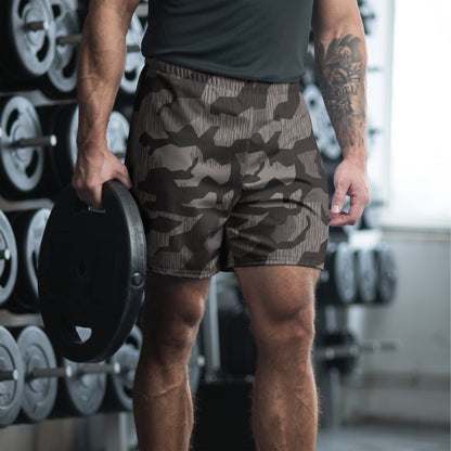 German Black Forest Splinter CAMO Unisex Athletic Long Shorts - 2XS