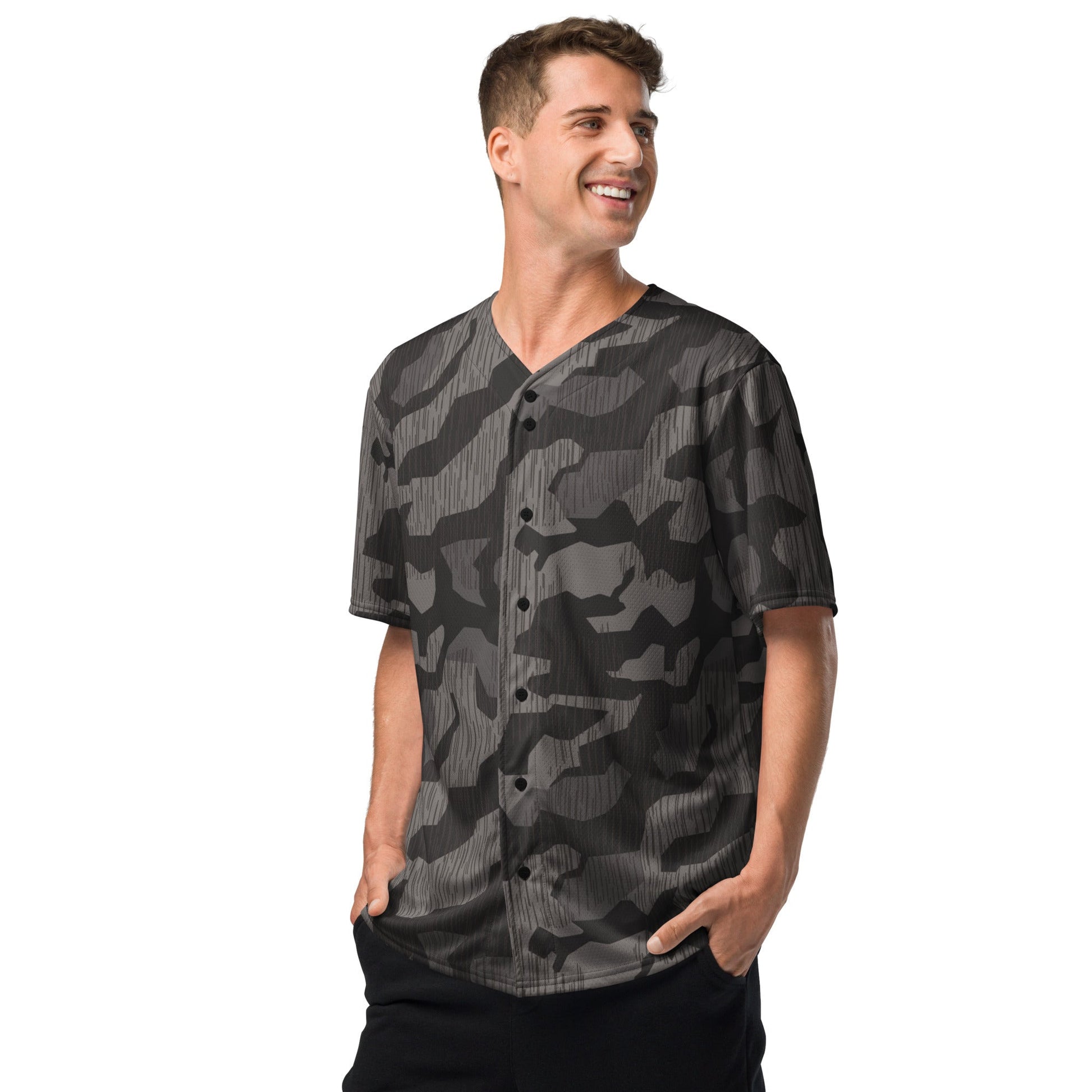 German Black Forest Splinter CAMO Unisex Baseball Jersey
