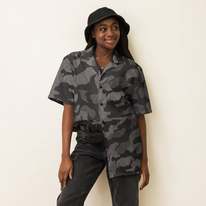 German Black Forest Splinter CAMO Unisex Short-Sleeve Button Shirt