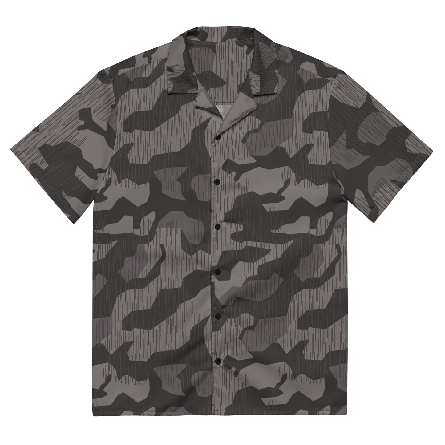 German Black Forest Splinter CAMO Unisex Short-Sleeve Button Shirt