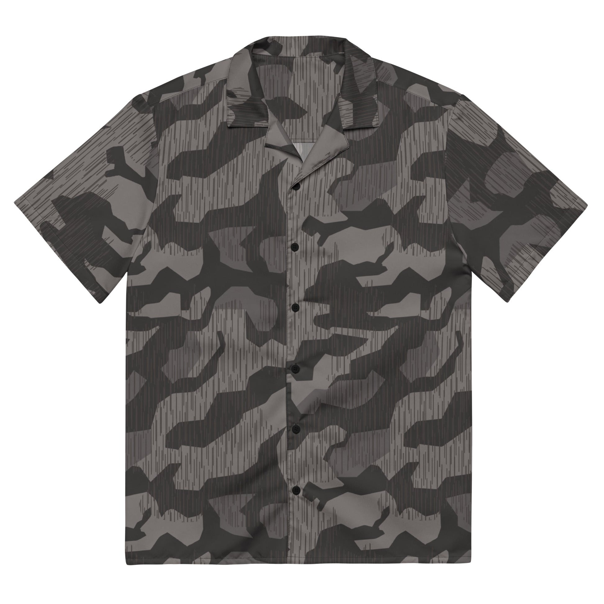 German Black Forest Splinter CAMO Unisex Short-Sleeve Button Shirt