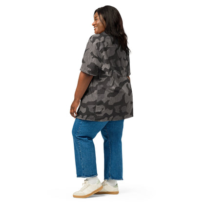 German Black Forest Splinter CAMO Unisex Short-Sleeve Button Shirt