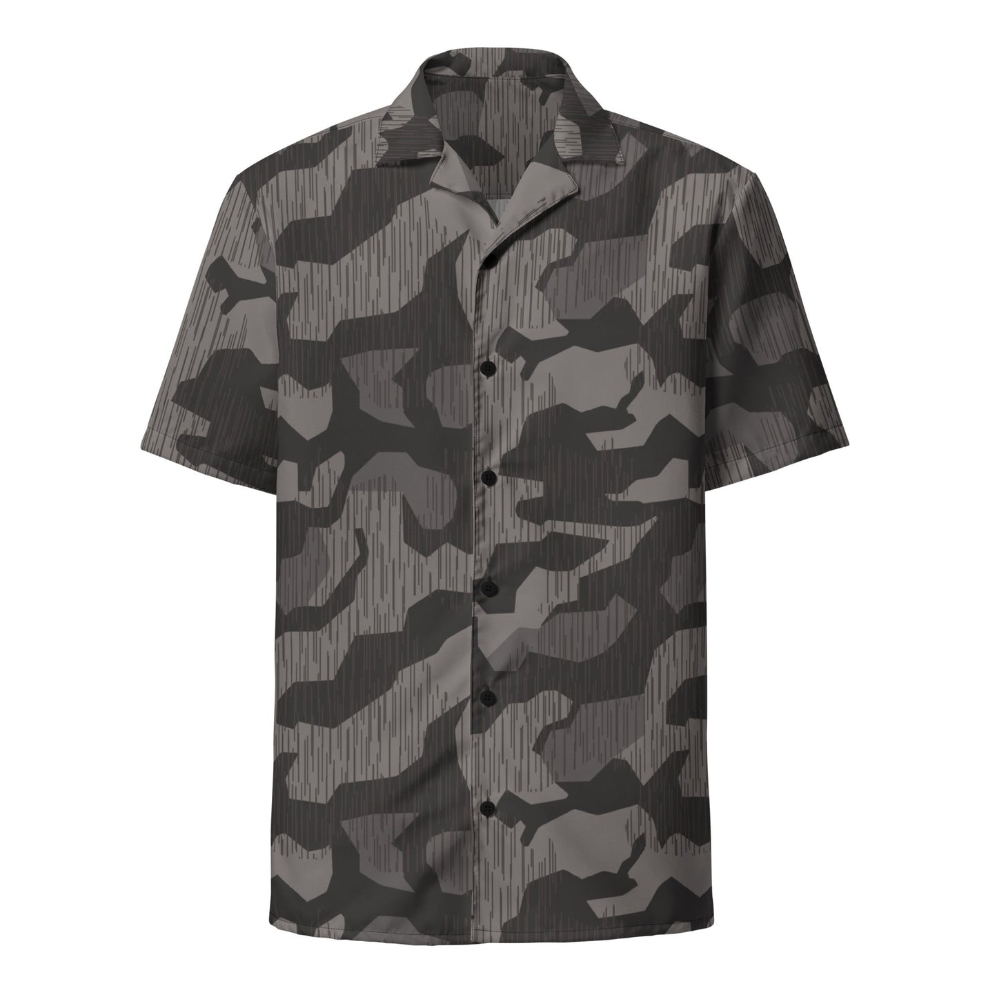 German Black Forest Splinter CAMO Unisex Short-Sleeve Button Shirt