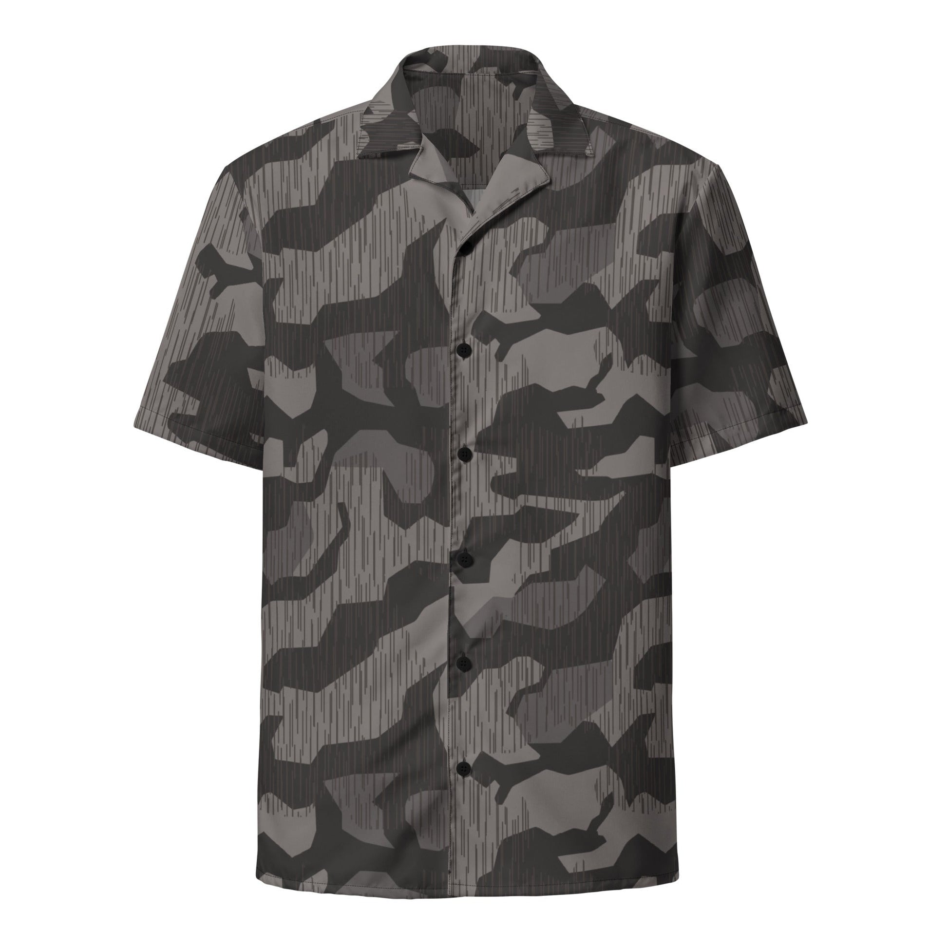 German Black Forest Splinter CAMO Unisex Short-Sleeve Button Shirt