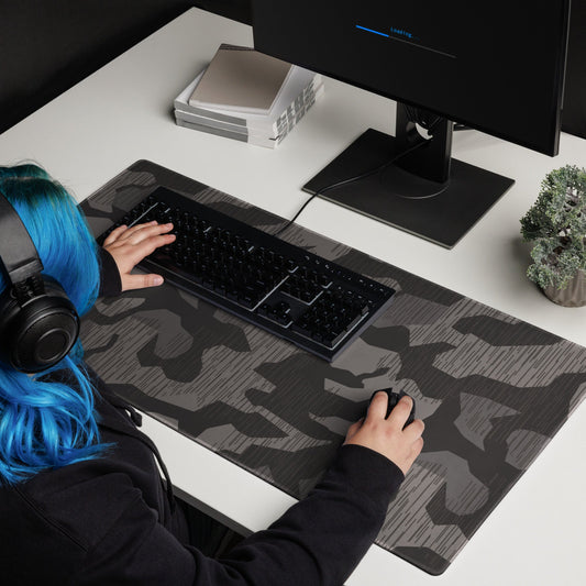German Black Forest Splinter CAMO Universal Large Desk Pad