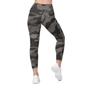 Splinter Black Forest CAMO Womens Leggings with Pockets - Women