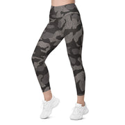 Splinter Black Forest CAMO Womens Leggings with Pockets - Women