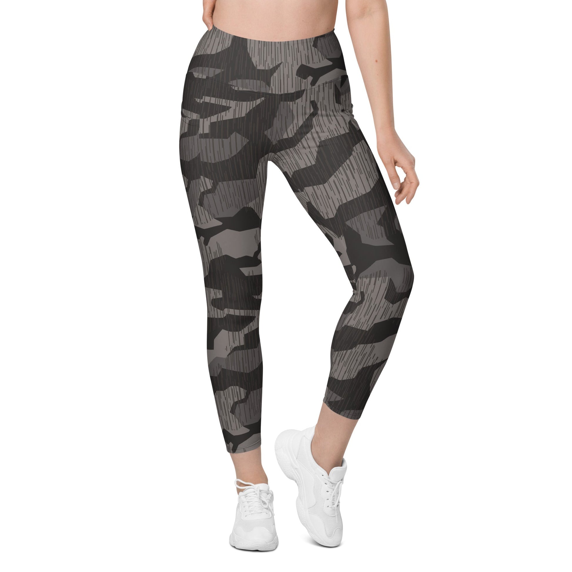 German Black Forest Splinter CAMO Womens Leggings with Pockets