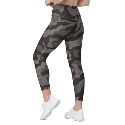 German Black Forest Splinter CAMO Womens Leggings with Pockets