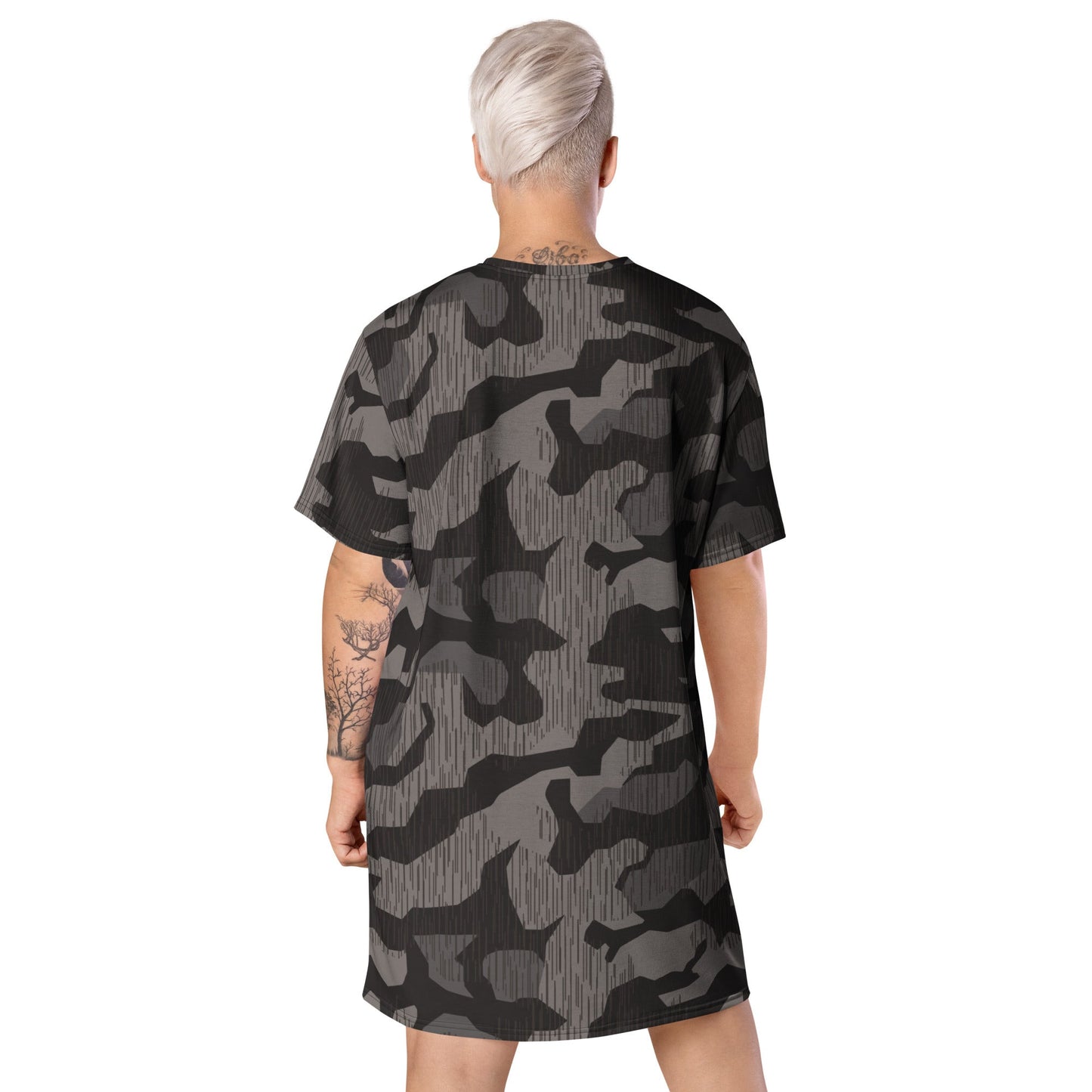 German Black Forest Splinter CAMO Womens T-Shirt Dress