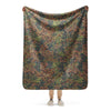 German Erbsenmuster Pea Dot Faded CAMO Sherpa blanket - 50″×60″