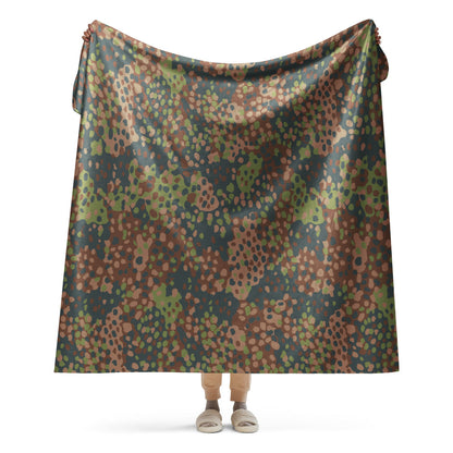 German Erbsenmuster Pea Dot Faded CAMO Sherpa blanket - 60″×80″ - Blanket