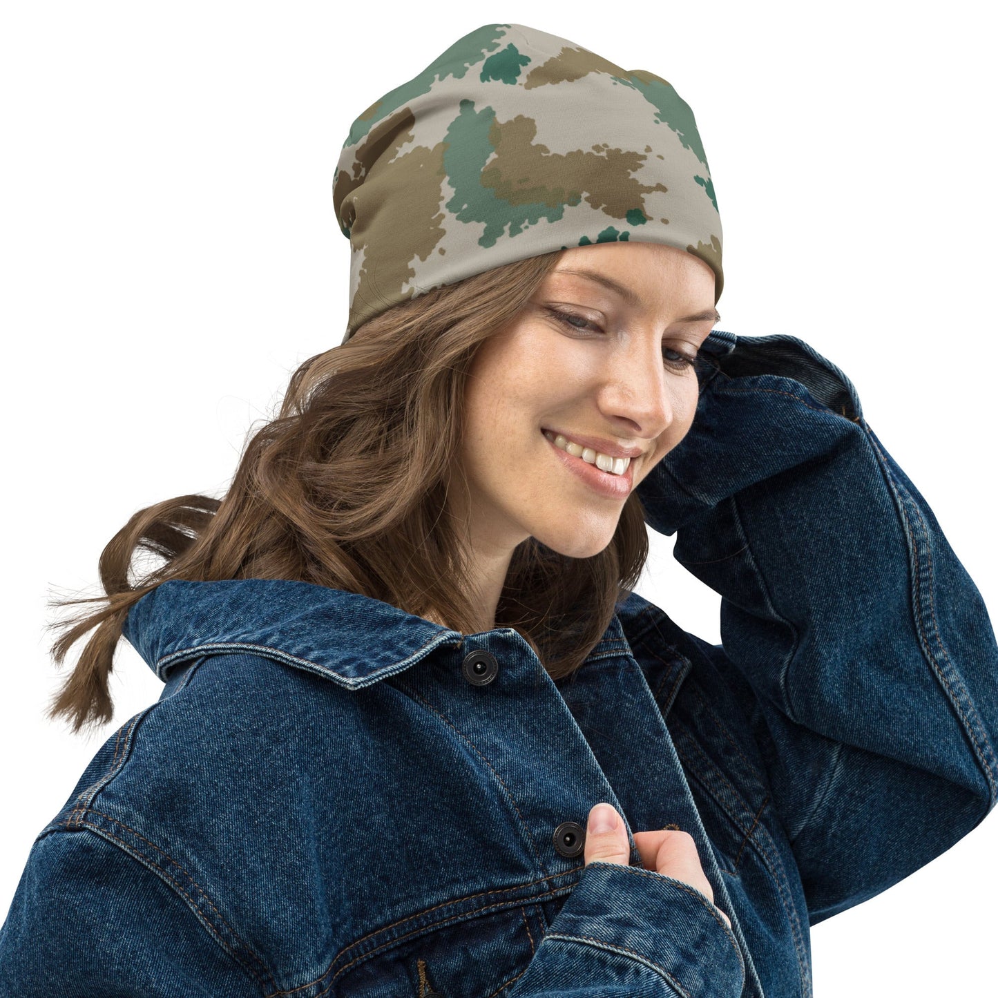 German Flachentarn Blumentarn CAMO Beanie - Beanies