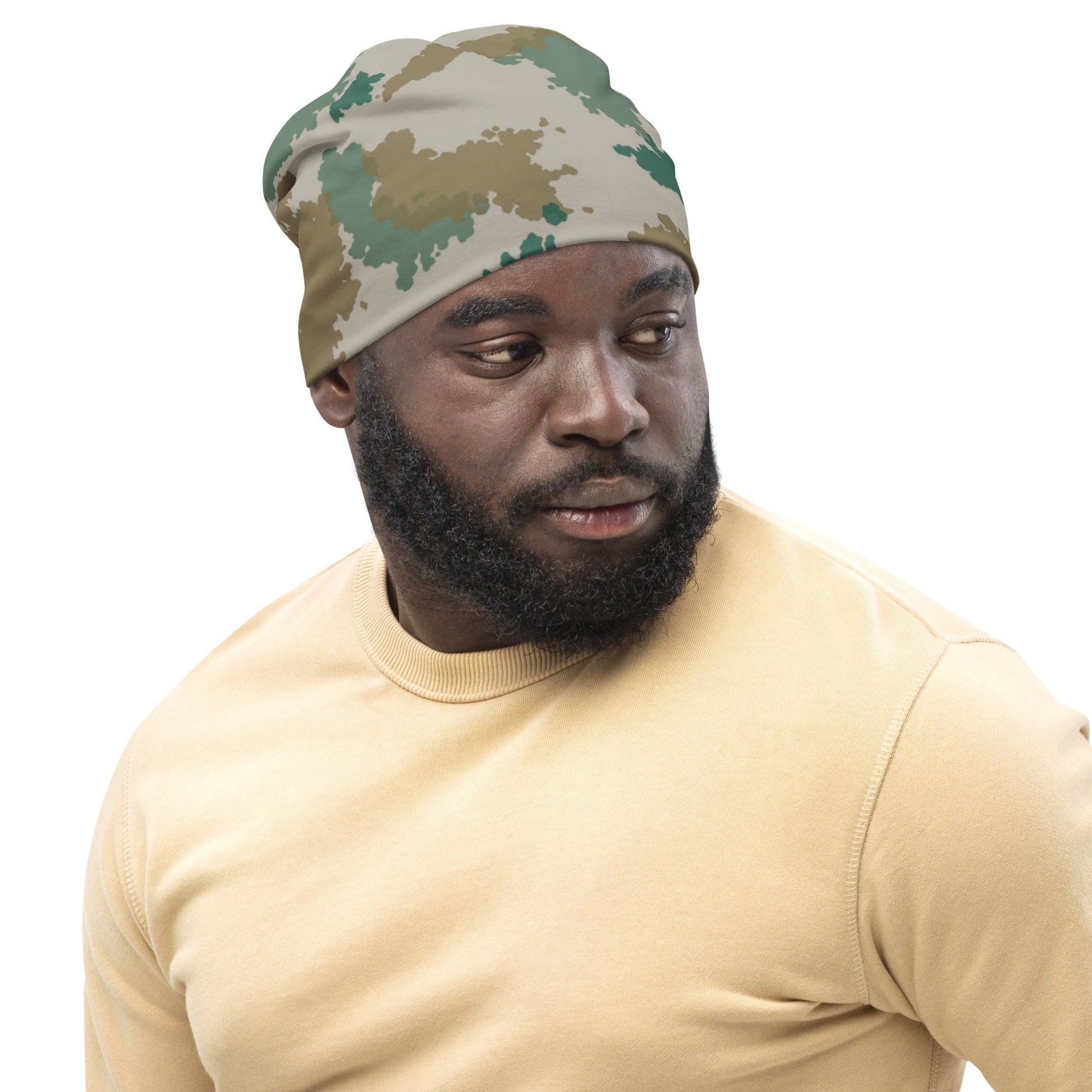 German Flachentarn Blumentarn CAMO Beanie - Beanies