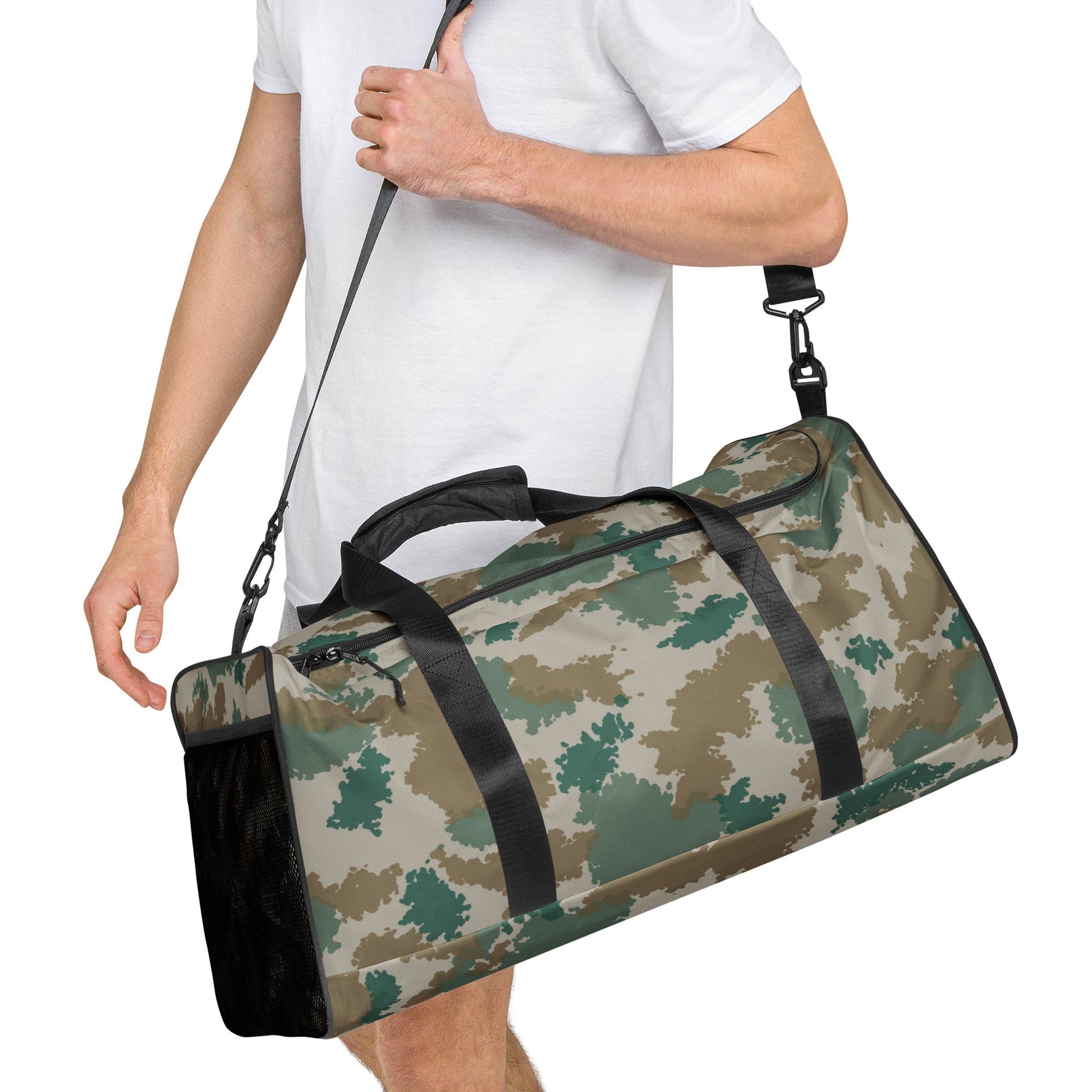 German Flachentarn Blumentarn CAMO Duffle bag Bags