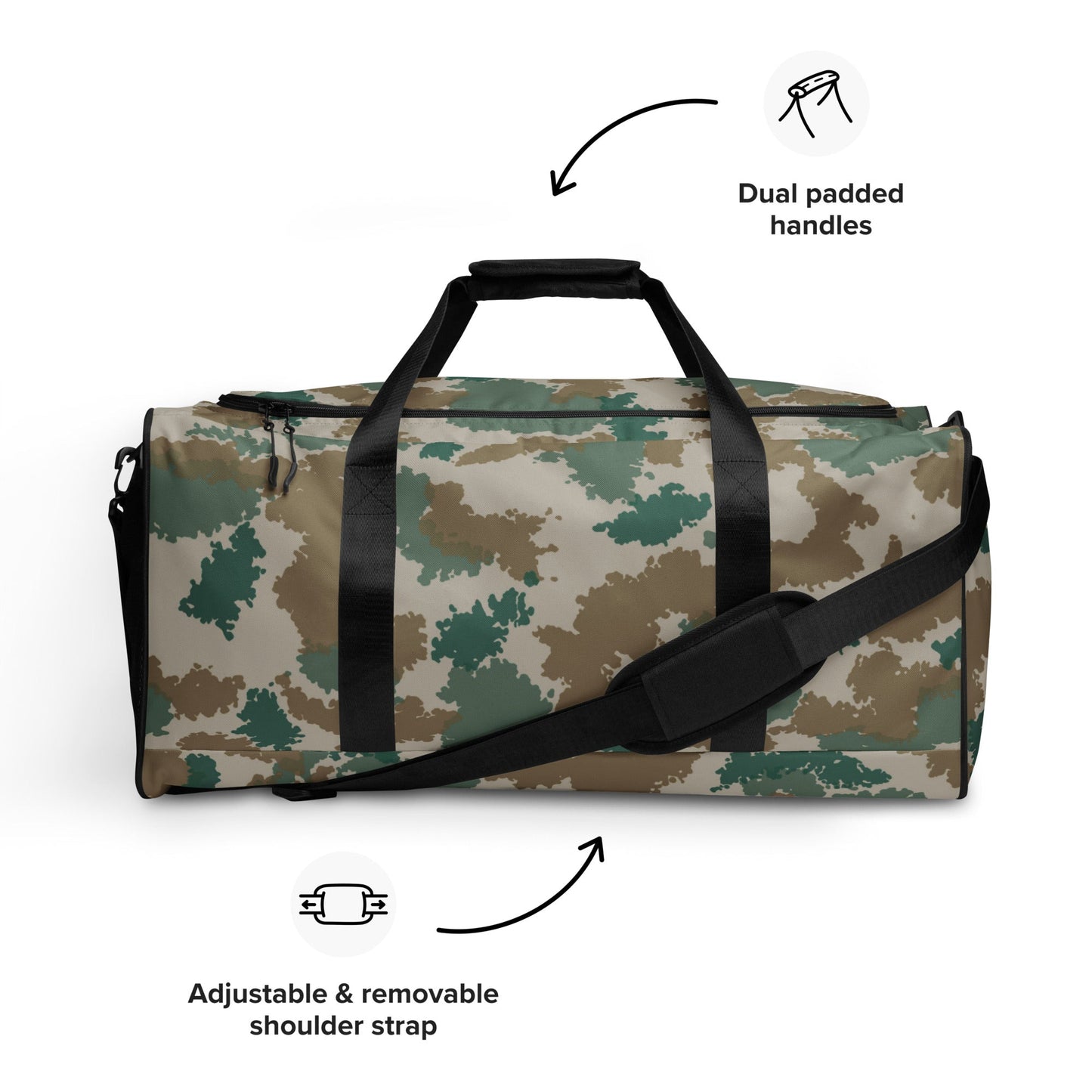 German Flachentarn Blumentarn CAMO Duffle bag Bags