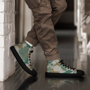 Blumentarn Flächentarn CAMO Mens High-Top Canvas Shoes - Black / 5