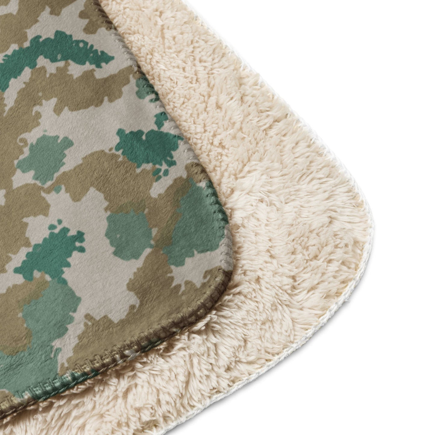 German Flachentarn Blumentarn CAMO Sherpa blanket - Blankets
