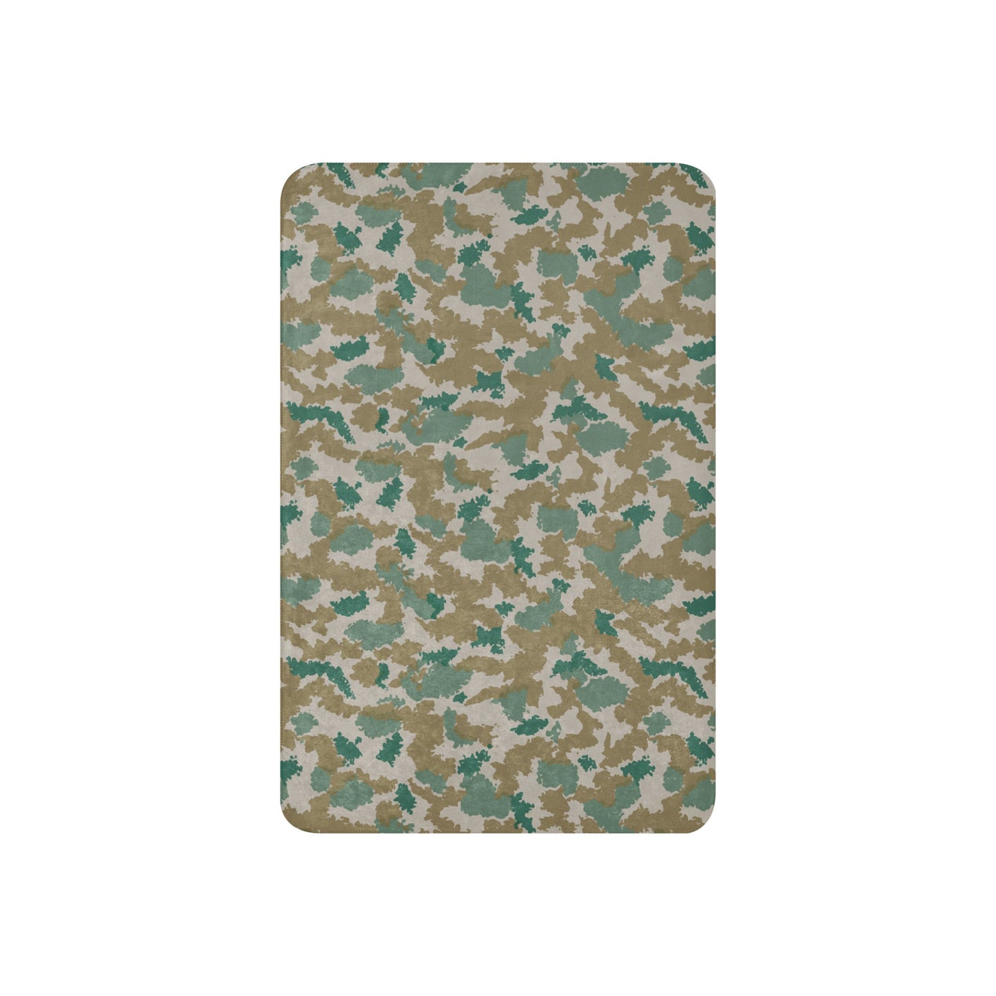 German Flachentarn Blumentarn CAMO Sherpa blanket - Blankets