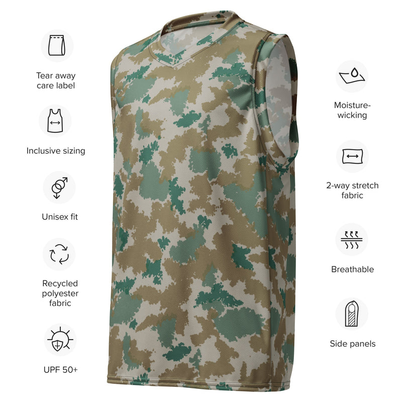 Blumentarn Flächentarn CAMO Unisex Basketball Jersey