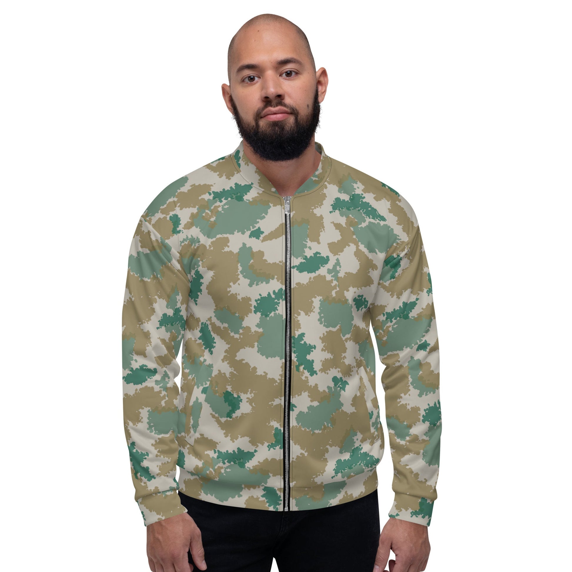 German Flachentarn Blumentarn CAMO Unisex Bomber Jacket - Jackets