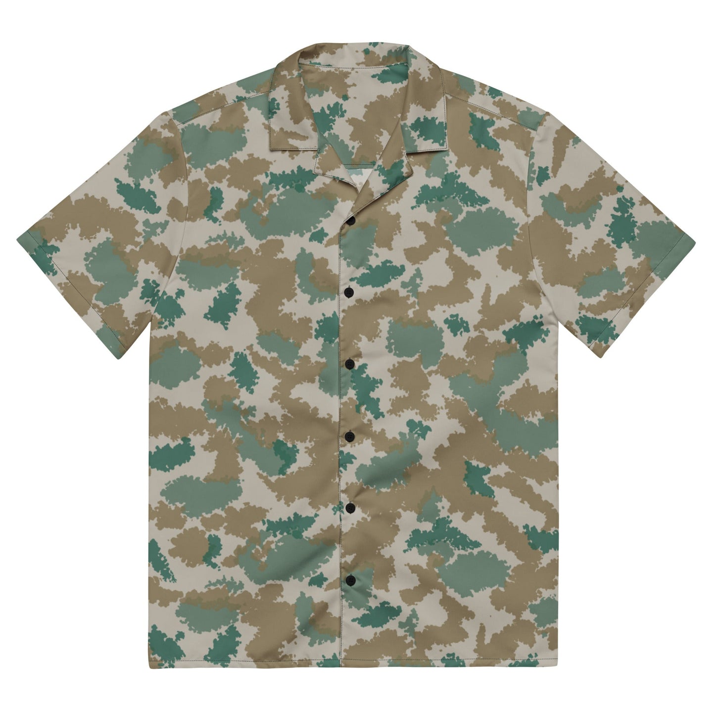 German Flachentarn Blumentarn CAMO Unisex button shirt - 2XS - Button Shirts