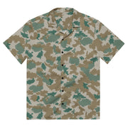 Blumentarn Flächentarn CAMO Unisex Short-Sleeve Button Shirt - 2XS - Button-Up