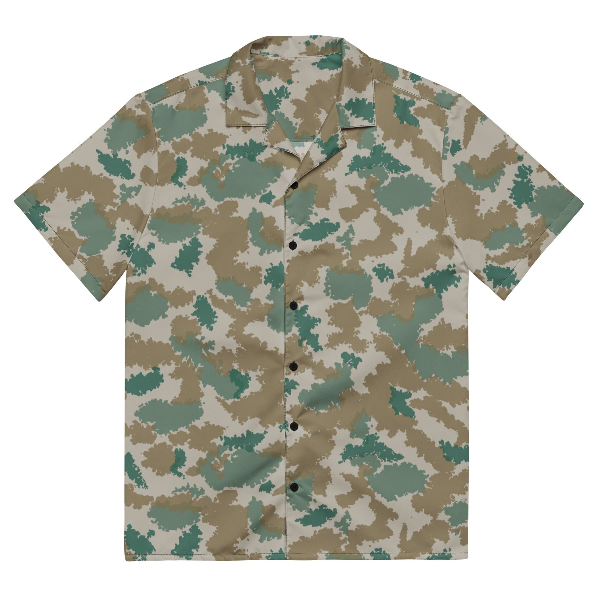 German Flachentarn Blumentarn CAMO Unisex button shirt - 2XS - Button Shirts
