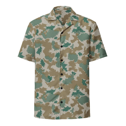 German Flachentarn Blumentarn CAMO Unisex button shirt - Button Shirts