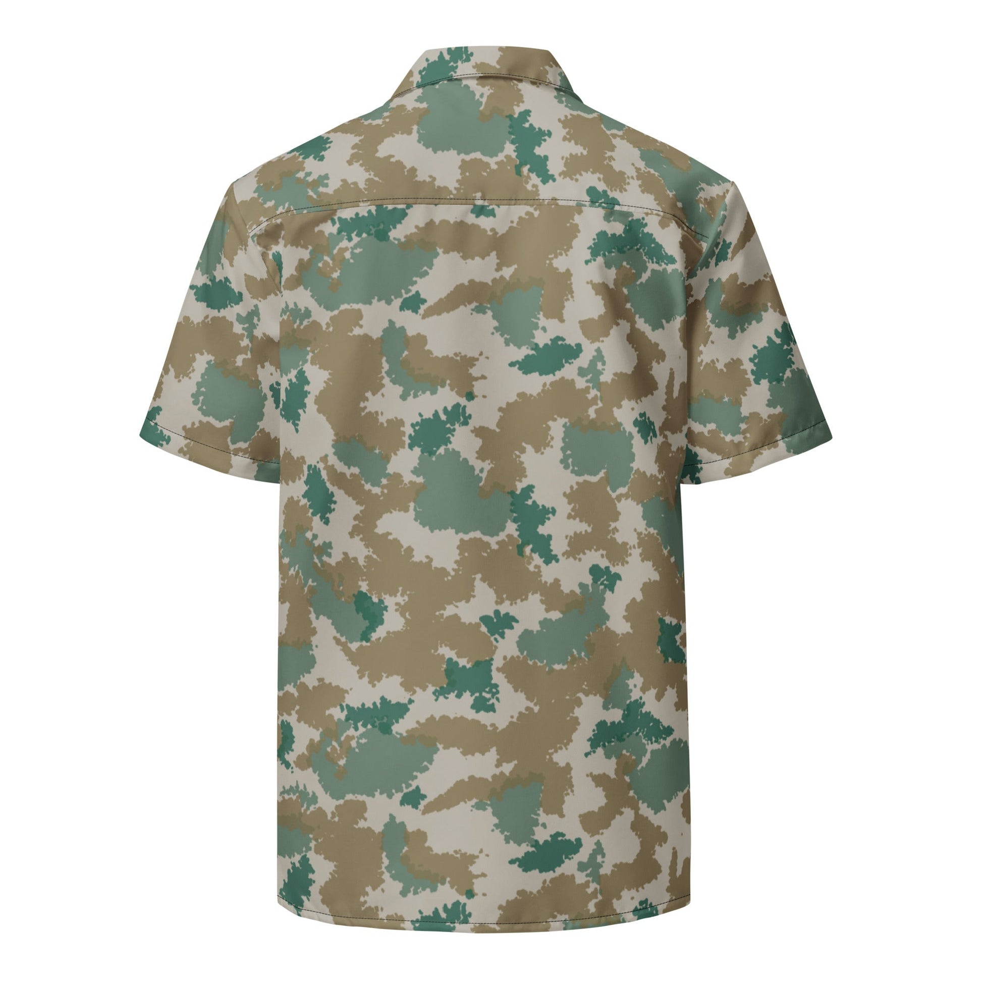 German Flachentarn Blumentarn CAMO Unisex button shirt - Button Shirts