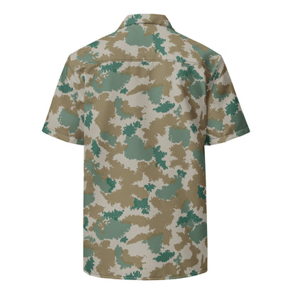 German Flachentarn Blumentarn CAMO Unisex button shirt - Button Shirts